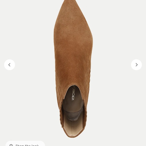 Lisa Mid-Heel Ankle Boot in Tan Suede - Picture 5 of 9